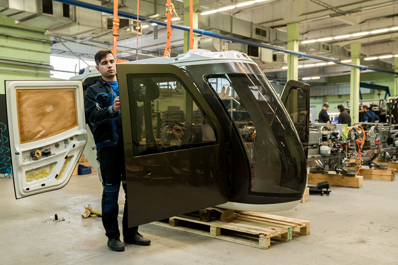 Свежие кадры из цехов опытно-экспериментального производства SkyWay