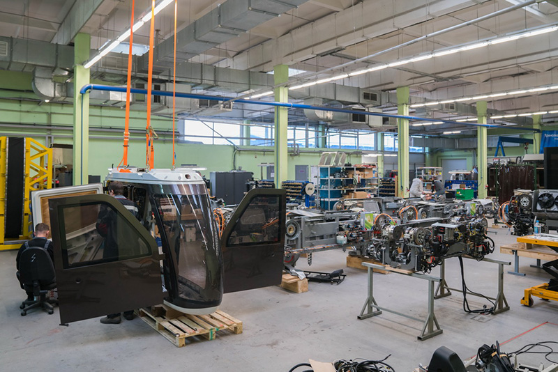 Свежие кадры из цехов опытно-экспериментального производства SkyWay