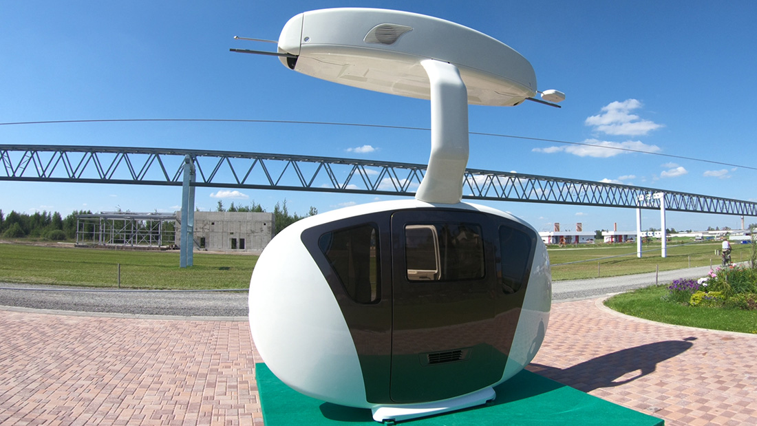 Новый образец подвижного состава SkyWay - юнивинд