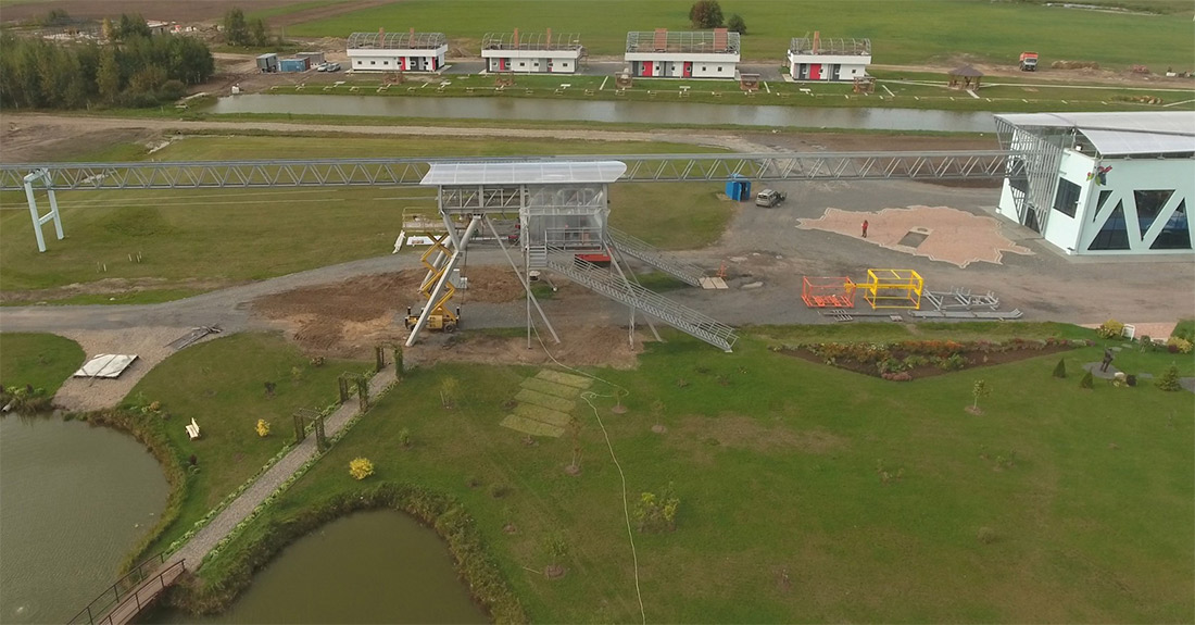 ЭкоТехноПарк: подготовка к испытаниям суперлёгкой трассы SkyWay
