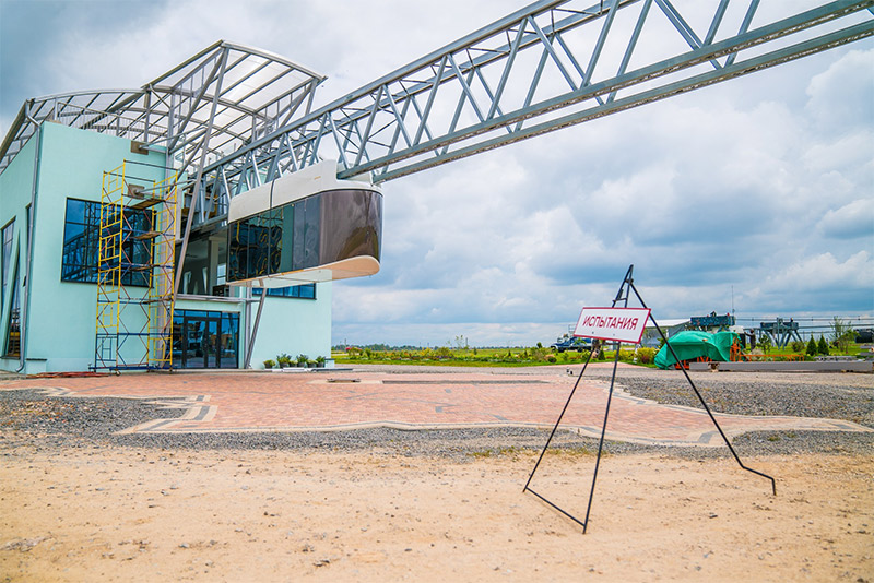 Начало ходовых испытаний бирельсового юнибуса на участке городского/высокоскоростного комплекса SkyWay