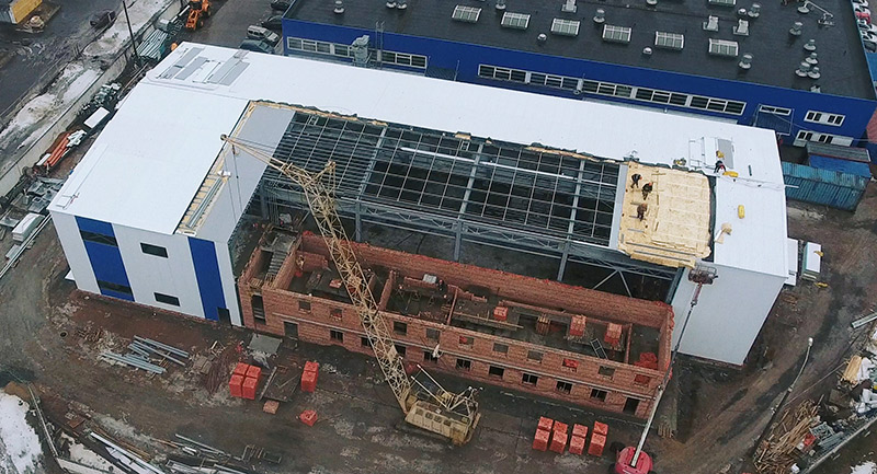 Строительство новых производственных площадей SkyWay: месяц спустя