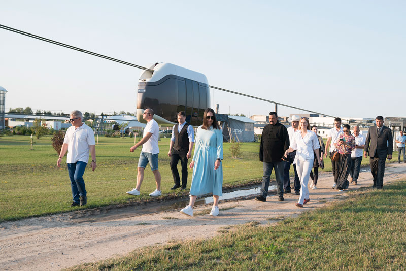 Steven Seagal Rode on SkyWay Transport